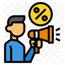 Discount Marketing  Icon