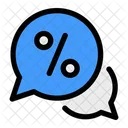 Chat Discount Commerce Icon