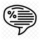 Discount Message  Icon