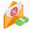 Discount Offer Envelope Icon