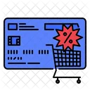 Discount On Credit Card  Icon