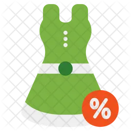 Discount On Dress  Icon
