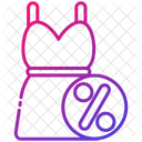 Discount On Dress  Icon