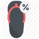 Discount On Flip Flop  Icon