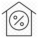Discount Sale House Icon