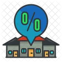 Percentage Houses Discount Icon