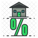 Percentage Discount Home Icon