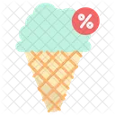 Discount On Ice Cream  Icon