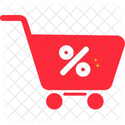 Discount On Shopping Cart  Icon