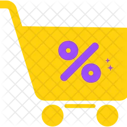 Discount On Shopping Cart  Icon