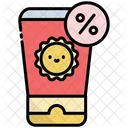 Discount On Sunscreen  Icon