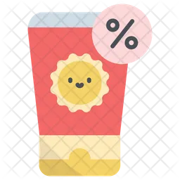 Discount On Sunscreen  Icon