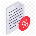 Discount Paper Discount Document Discount Doc Icon