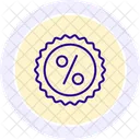 Discount Percentage Line Icon Icon