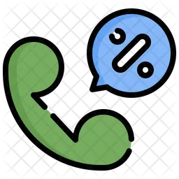 Discount Phone Call  Icon