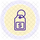 Discount Price Line Icon Icon