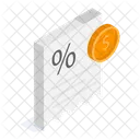 Discount Receipt Sale Icon