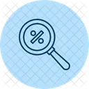 Discount Search Magnifier Icon