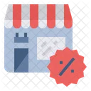 Discount Storefront Shopping Icon