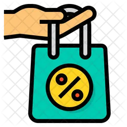 Discount Shopping Bag  Icon