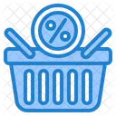 Basket Shopping Online Discount Icon