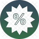 Discount Sticker Percentage Sign Marketing Icon