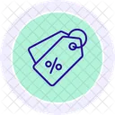 Discount Tag Line Icon Icon