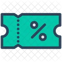 Discount Ticket  Icon