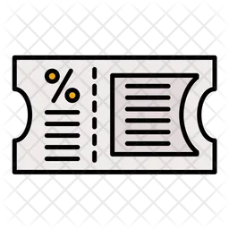Discount Ticket  Icon