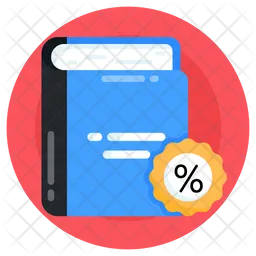 Discounted Book  Icon