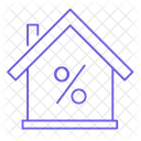 Discount Sale House Icon