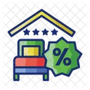 Discounted Rooms Discound Offer Icon
