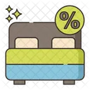 Discounted Rooms Discound Offer Icon