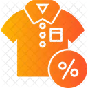 Discounted Tshirt Cut Discount Icon