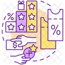 Discounts and points  Symbol