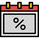 Discounts Calendar Deals Schedule Discount Calendar Icon
