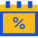 Discounts Calendar Deals Schedule Discount Calendar Icon