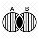 Discrete Math Venn Diagram Euler Diagram Icon