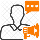 Discurso de anuncio  Icono