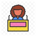 Discurso de mujer  Icono