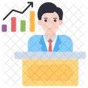 Discurso de negócios Ícone