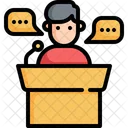 Podio Presentacion Comunicacion Icono