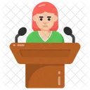 Estrado Podio Orador Icono