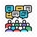 Discusión de grupo  Icono