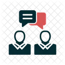 Discusión de negocios  Icono