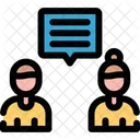 Discuss Talk Conversation Communication Dialogue Exchange Conversate Icon