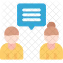 Discuss Talk Conversation Communication Dialogue Exchange Conversate Icon