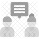 Discuss Talk Conversation Communication Dialogue Exchange Conversate Icon