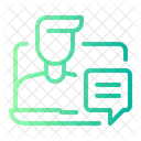 Discuss Work From Home Video Calling Icon