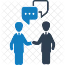 Negocios Comunicacao Conversa Ícone